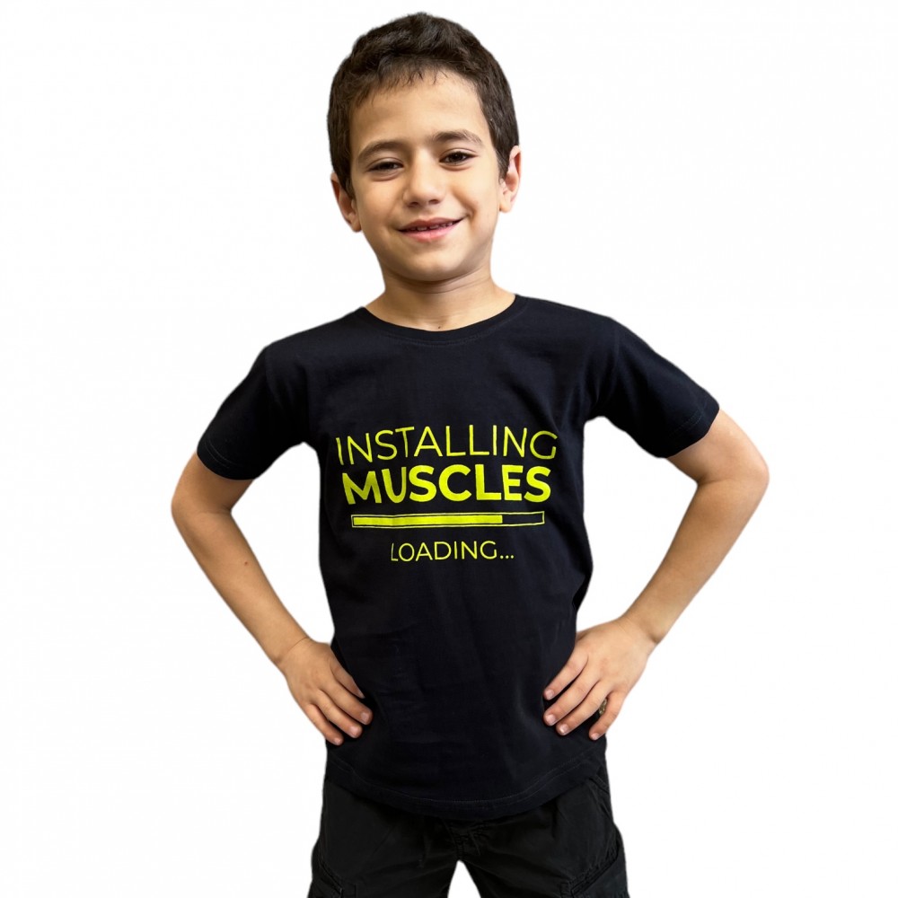 Kids T-Shirt Installing Muscles