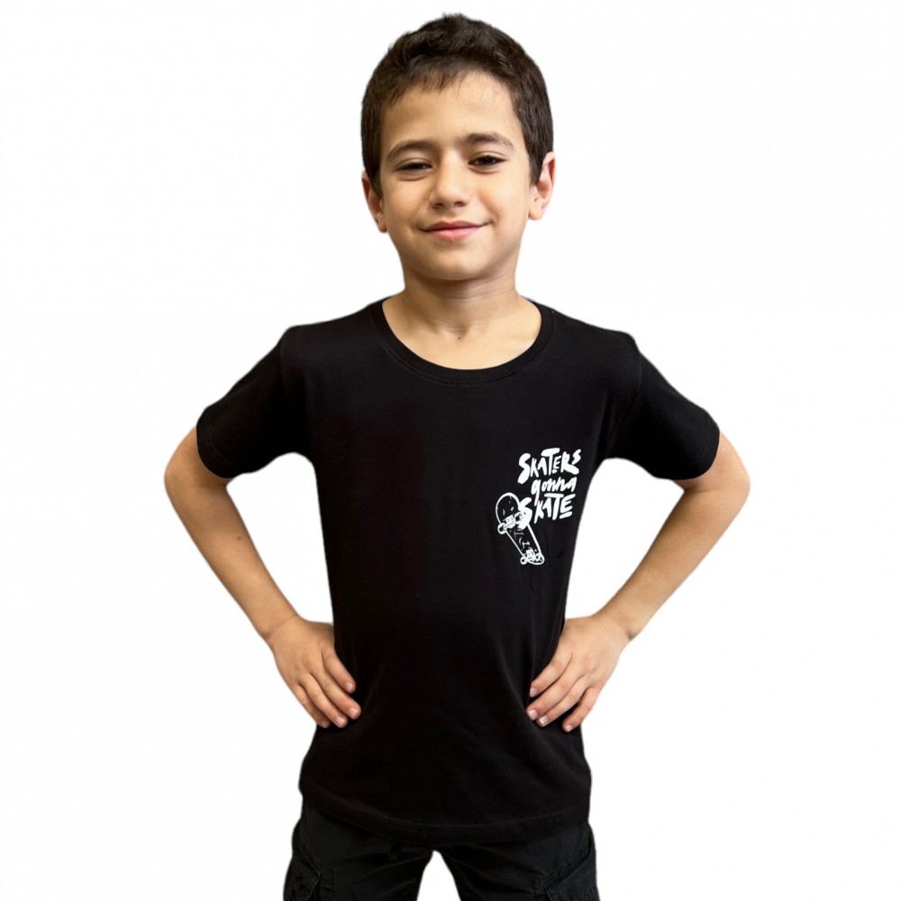 Kids T-Shirt Skaters black