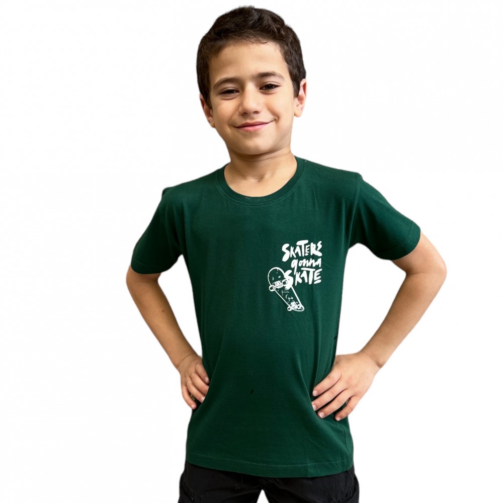 Kids T-Shirt Skaters green