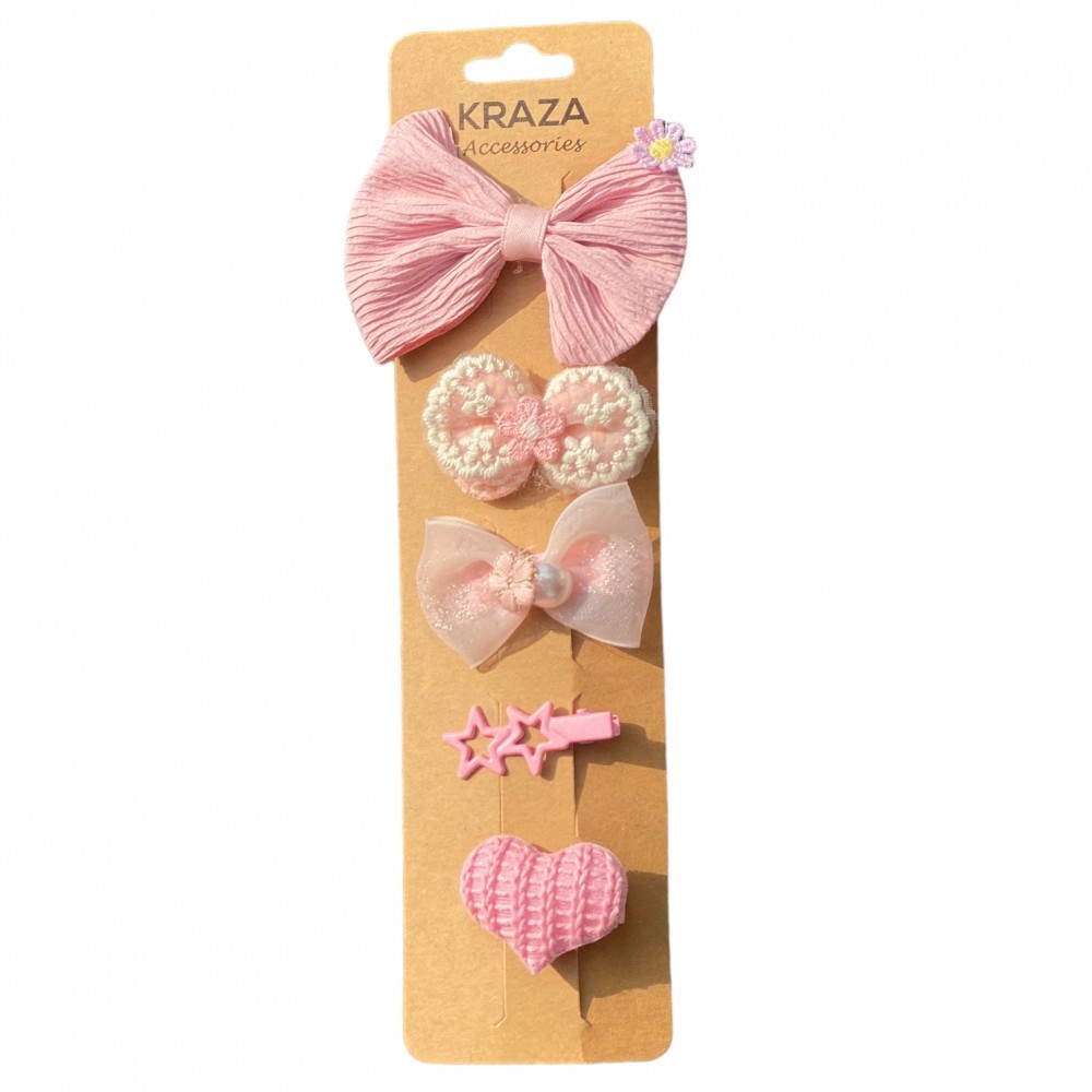 Girls Hair Clips pink-3