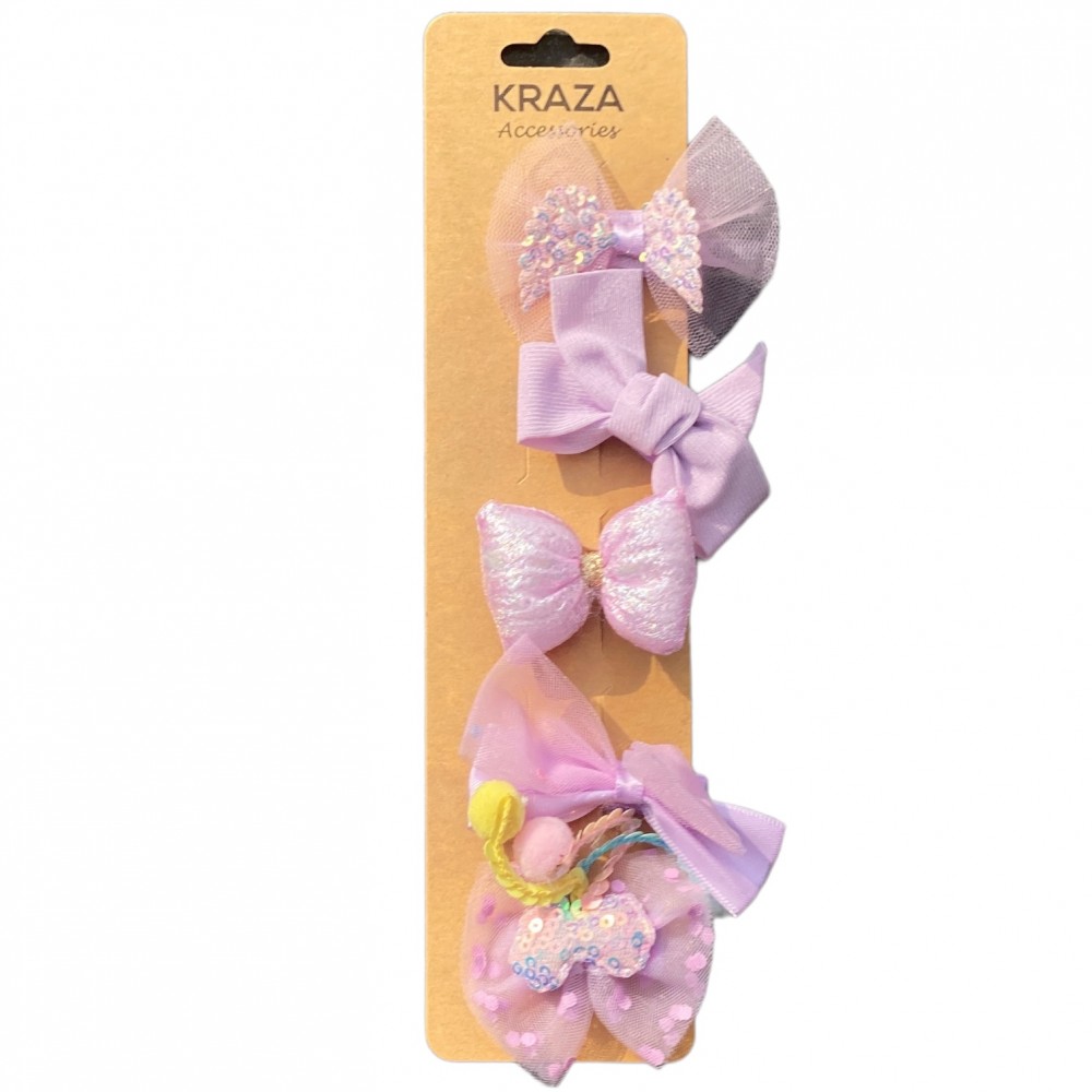 Girls Hair Clips purple 