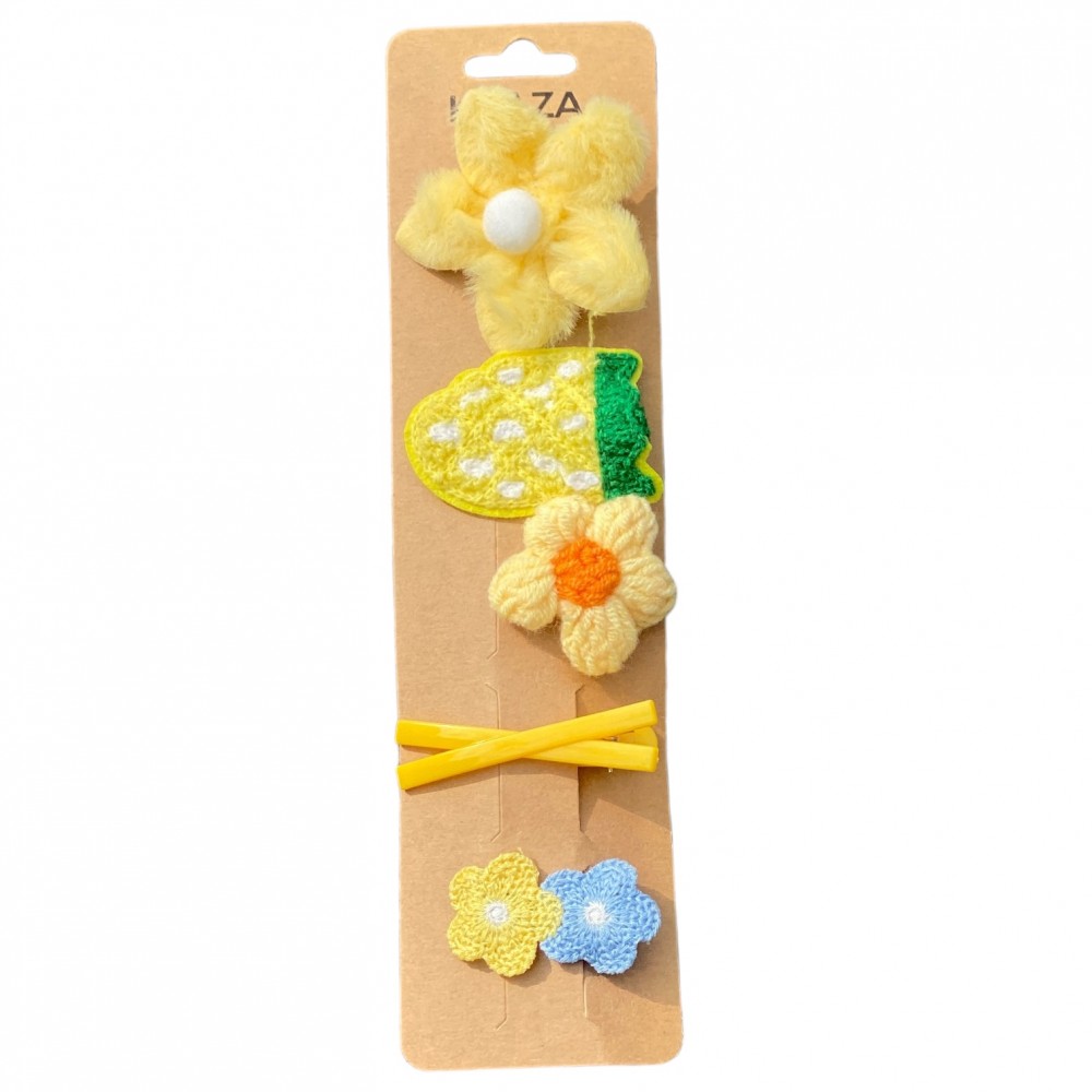 Girls Hair Clips yellow 3 