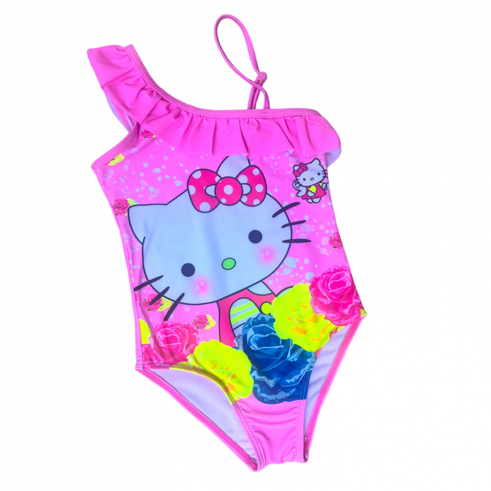 Girl Swimsuit Hello Kitty Fushia
