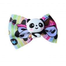 Girls Hair Clips Bow Tie Panda - Muticolor