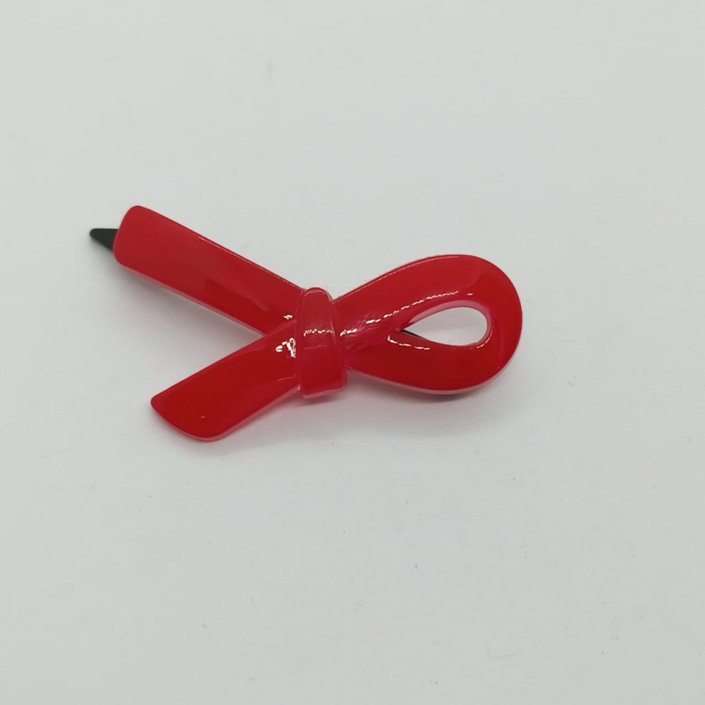 Girls Hair Clips Knot Red