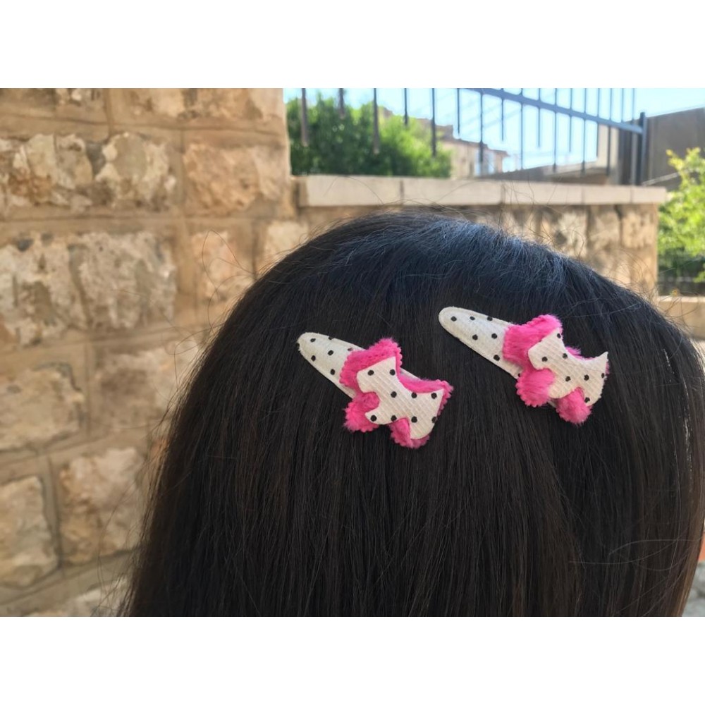 Girls Hair Clips Unicorn Pink