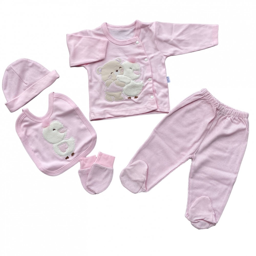 Newborn Baby Set Girl Canard and Bear