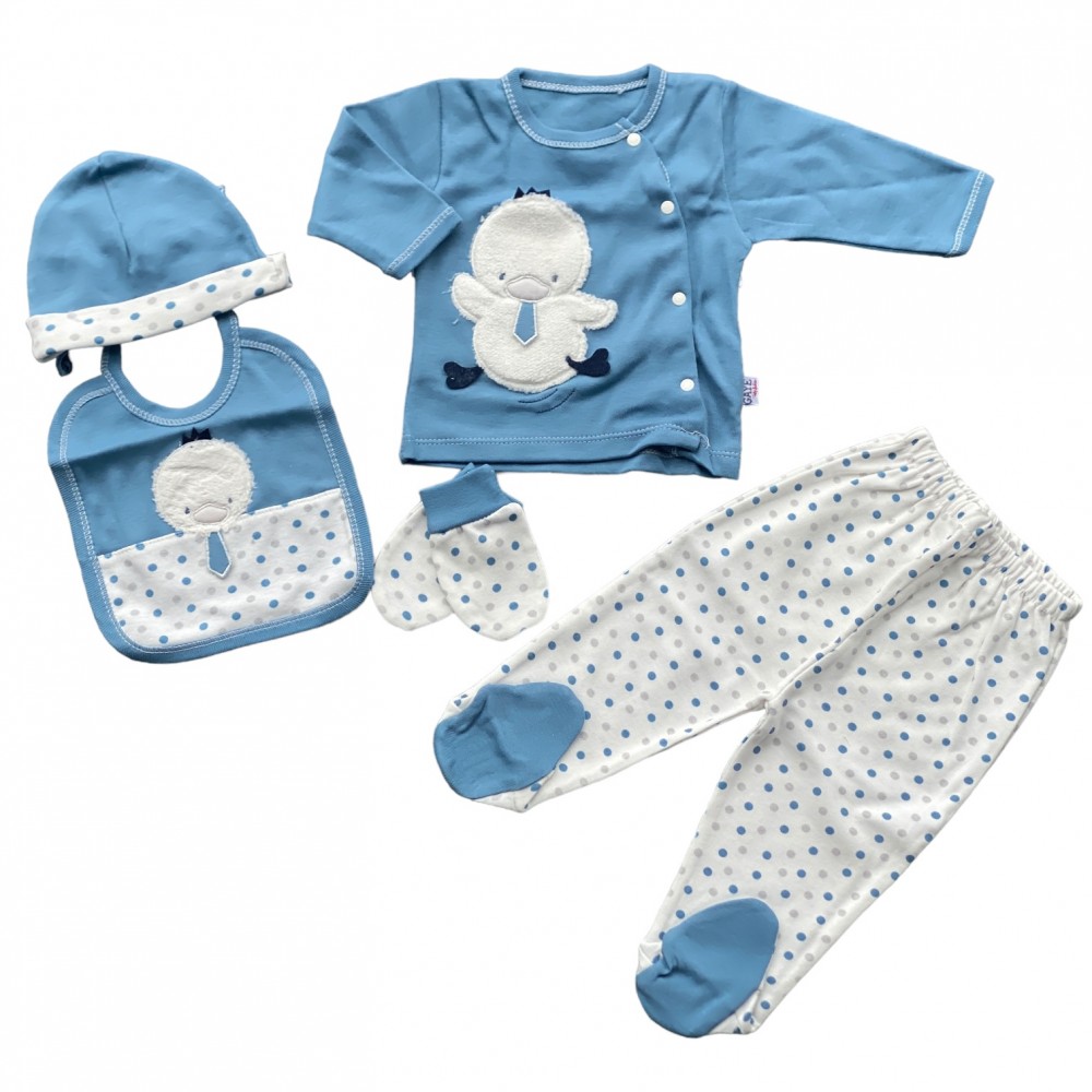 Newborn Baby Set Canard Blue