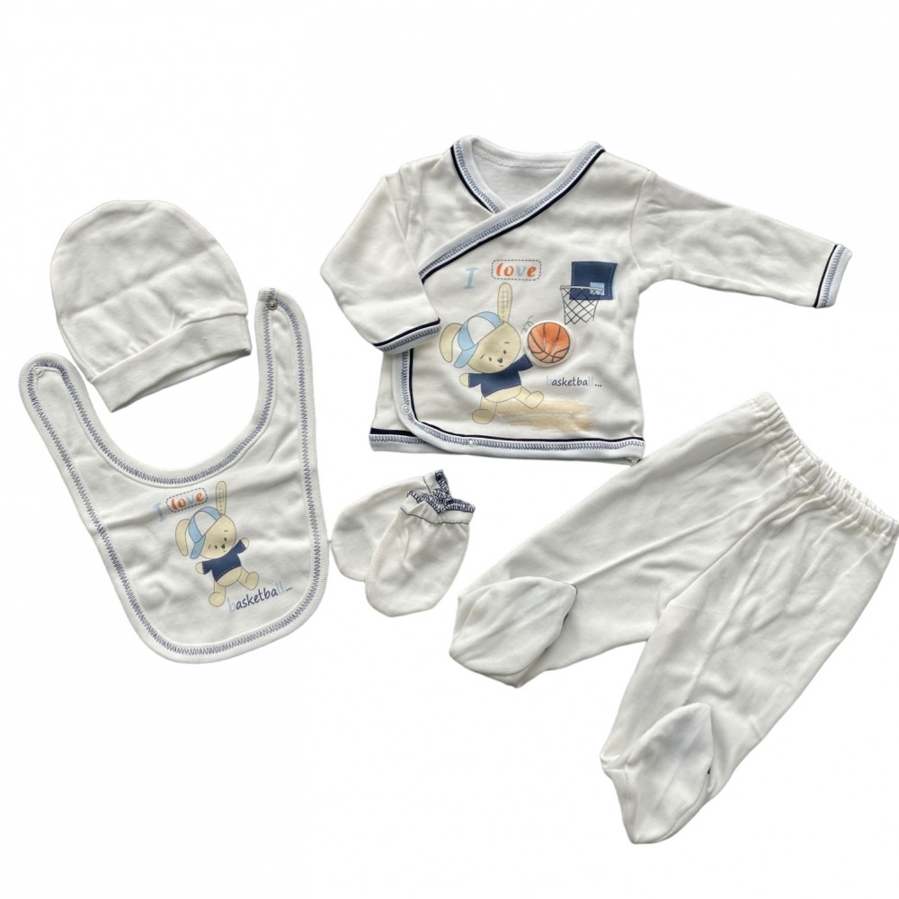 Newborn Baby Set i Love Basketball 