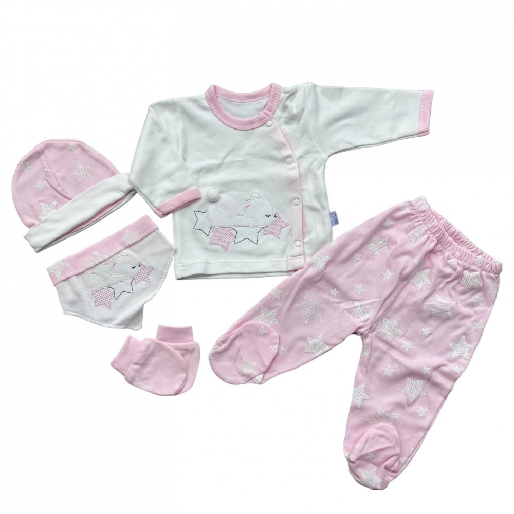 Newborn Baby Set Girl Sleep Bear