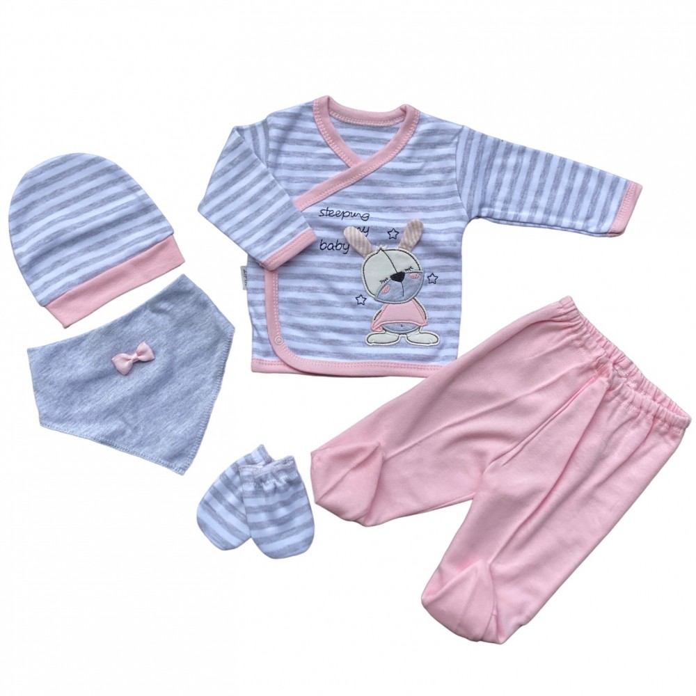 Newborn Baby Set Girl Sleeping Baby Bunny 