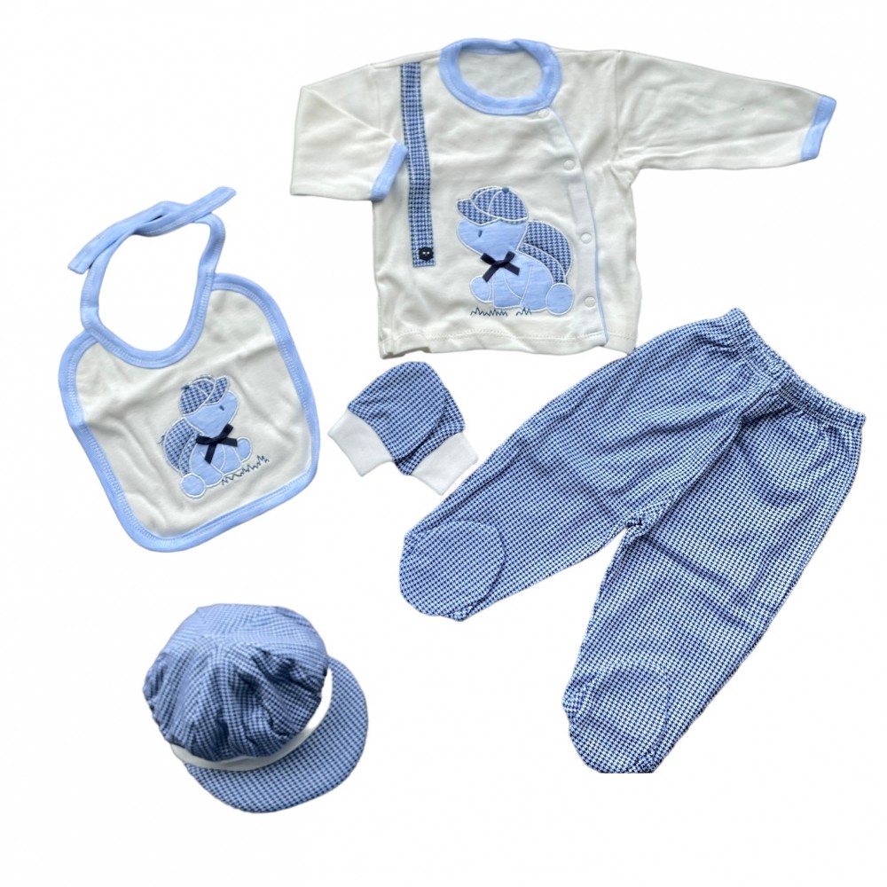 Newborn Baby Set Turtle Blue 