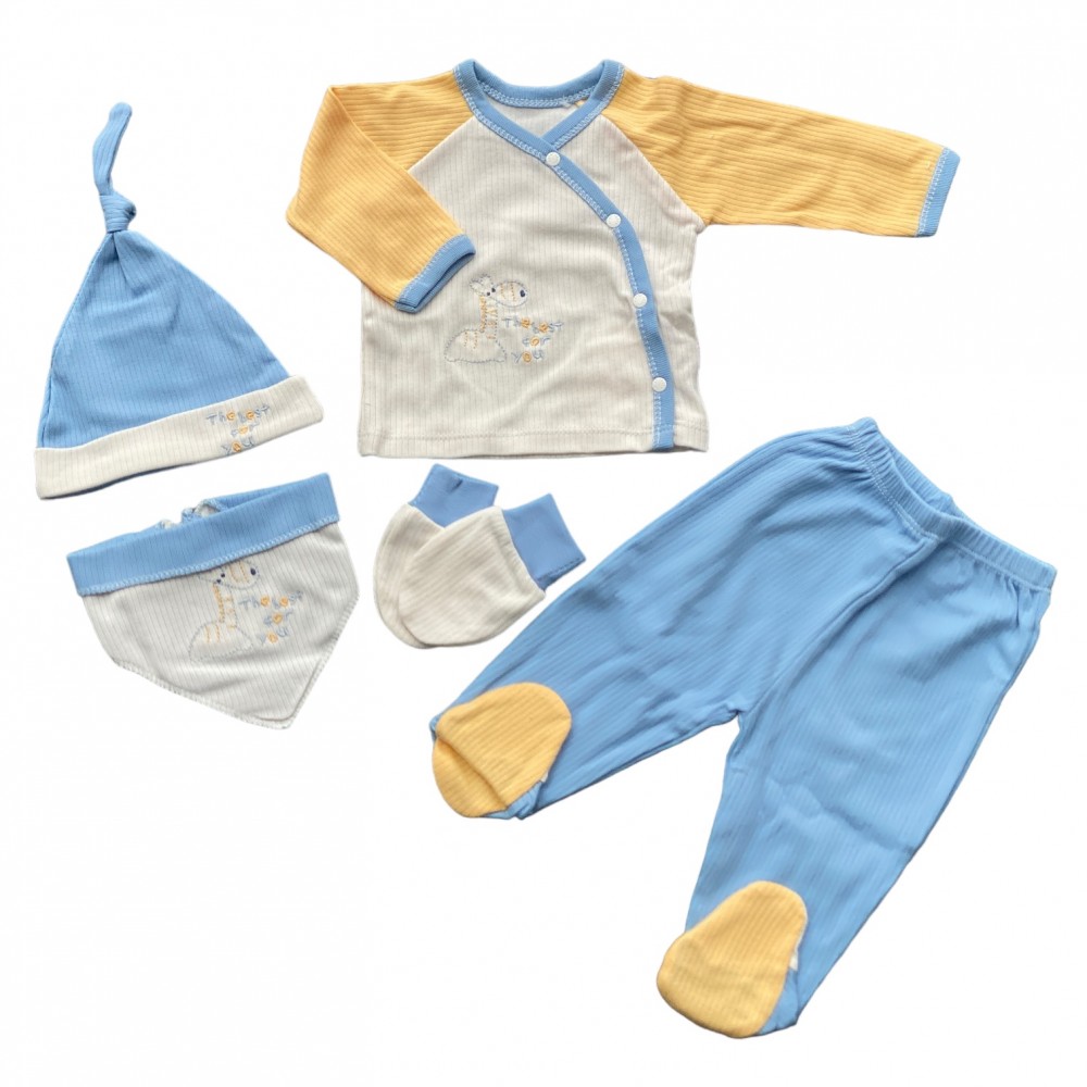 Newborn Baby Set Yellow and Blue 