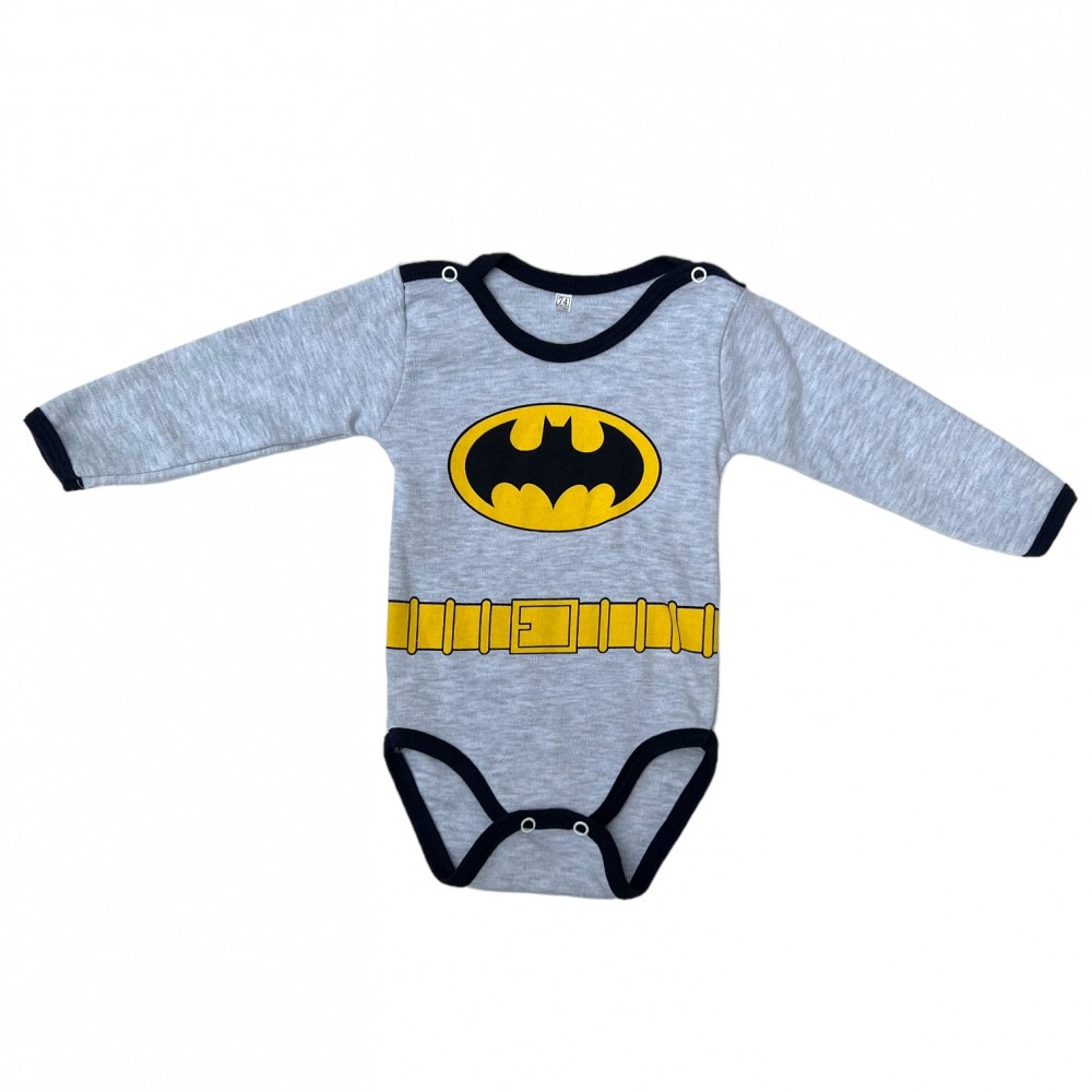 Newborn Bodysuit Batman Grey