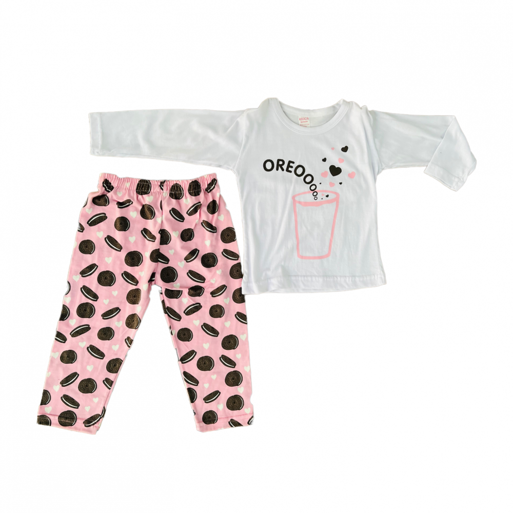 Newborn Pyjama Cotton Oreo Pink