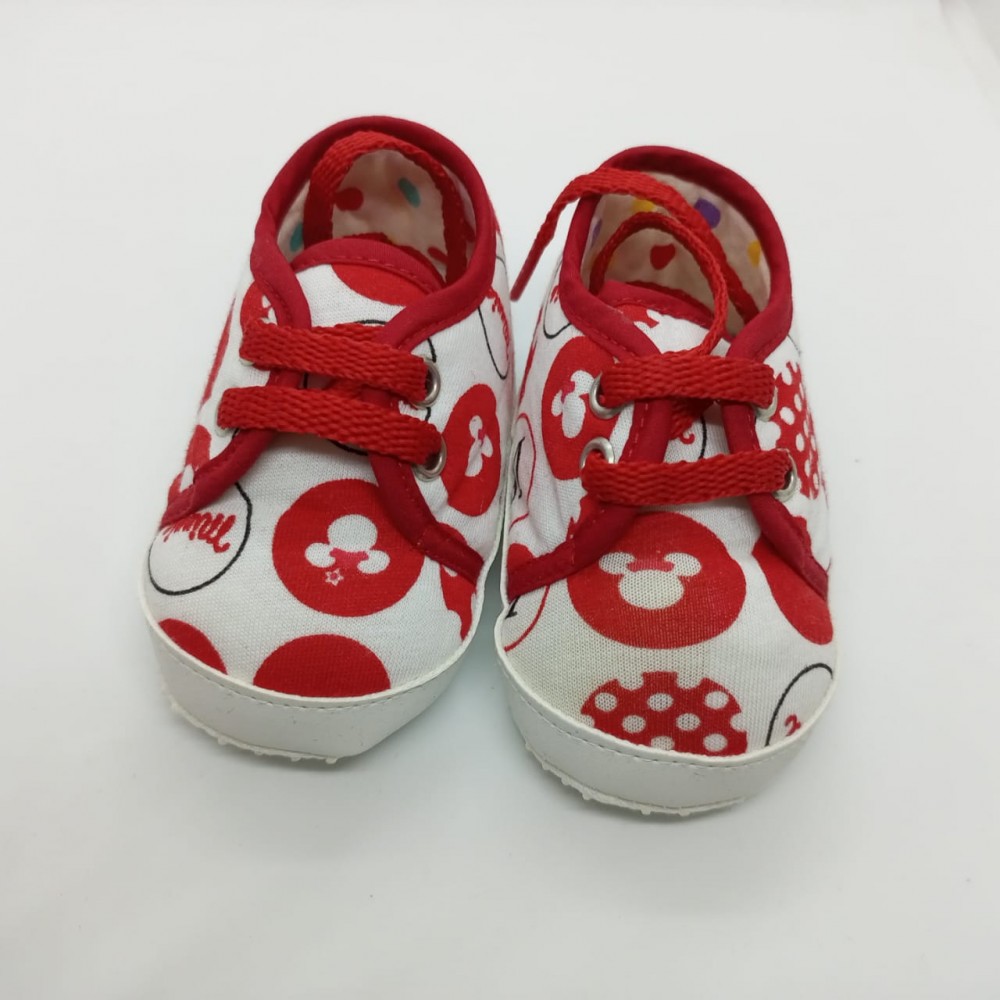 First Step Newborn Boy Shoes - Mickey
