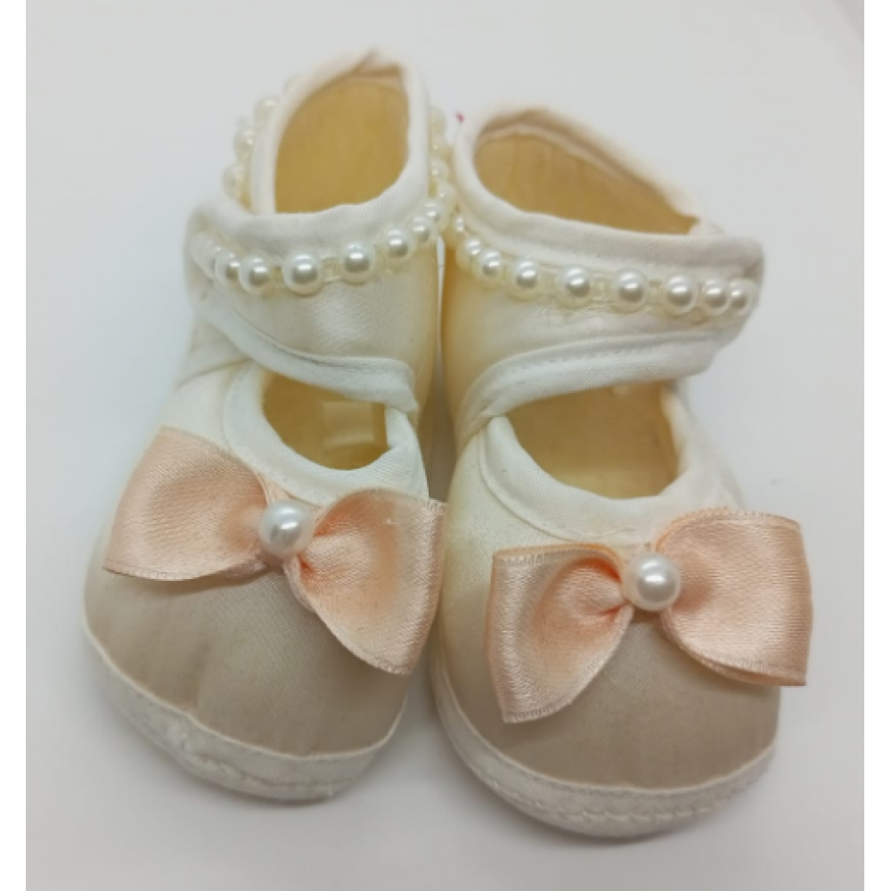 Eda Baby Newborn Girl Shoes - Princess Coral