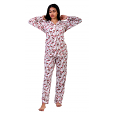 Women Pyjamas Button Through Velvet Camel