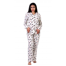 Women Pyjamas Button Through Cat