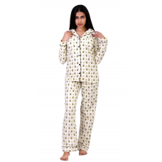 Women Pyjamas Button Through Bees