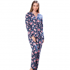 Women Pyjamas Button Through Flower