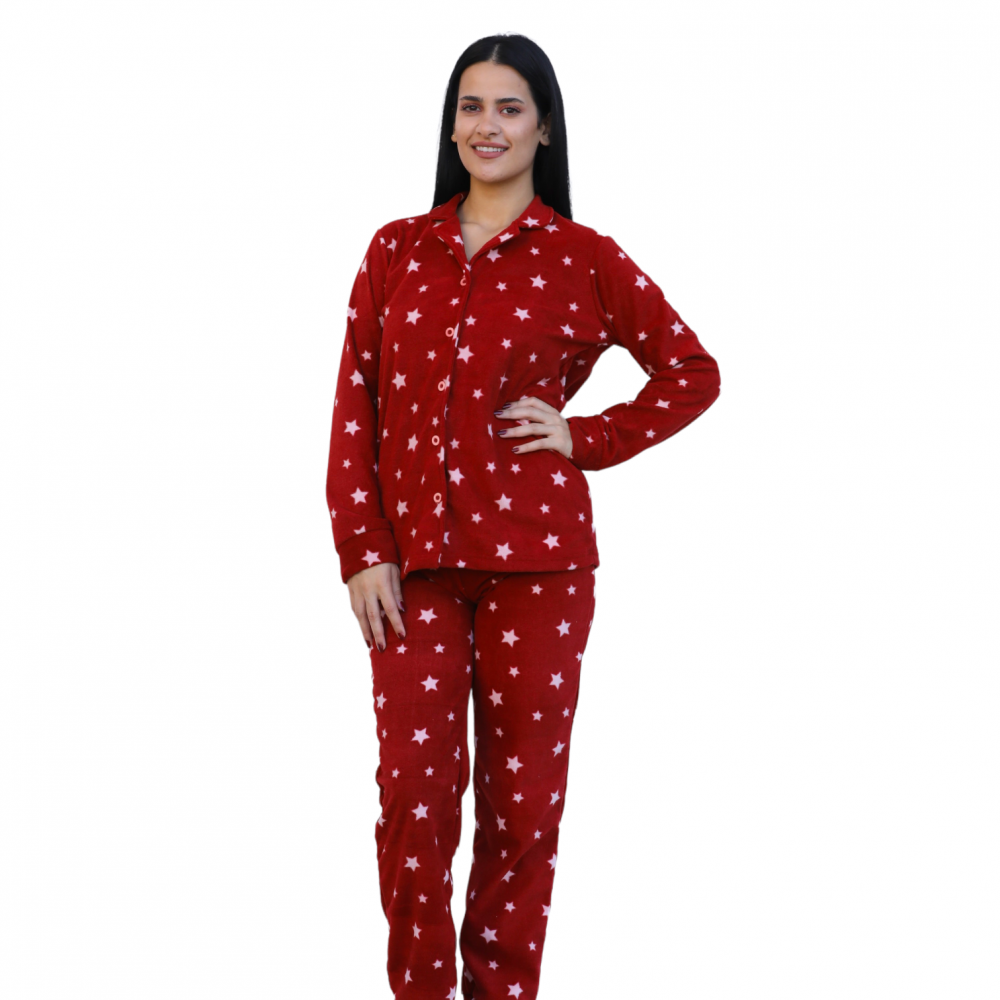 Women Pyjamas Red Stars