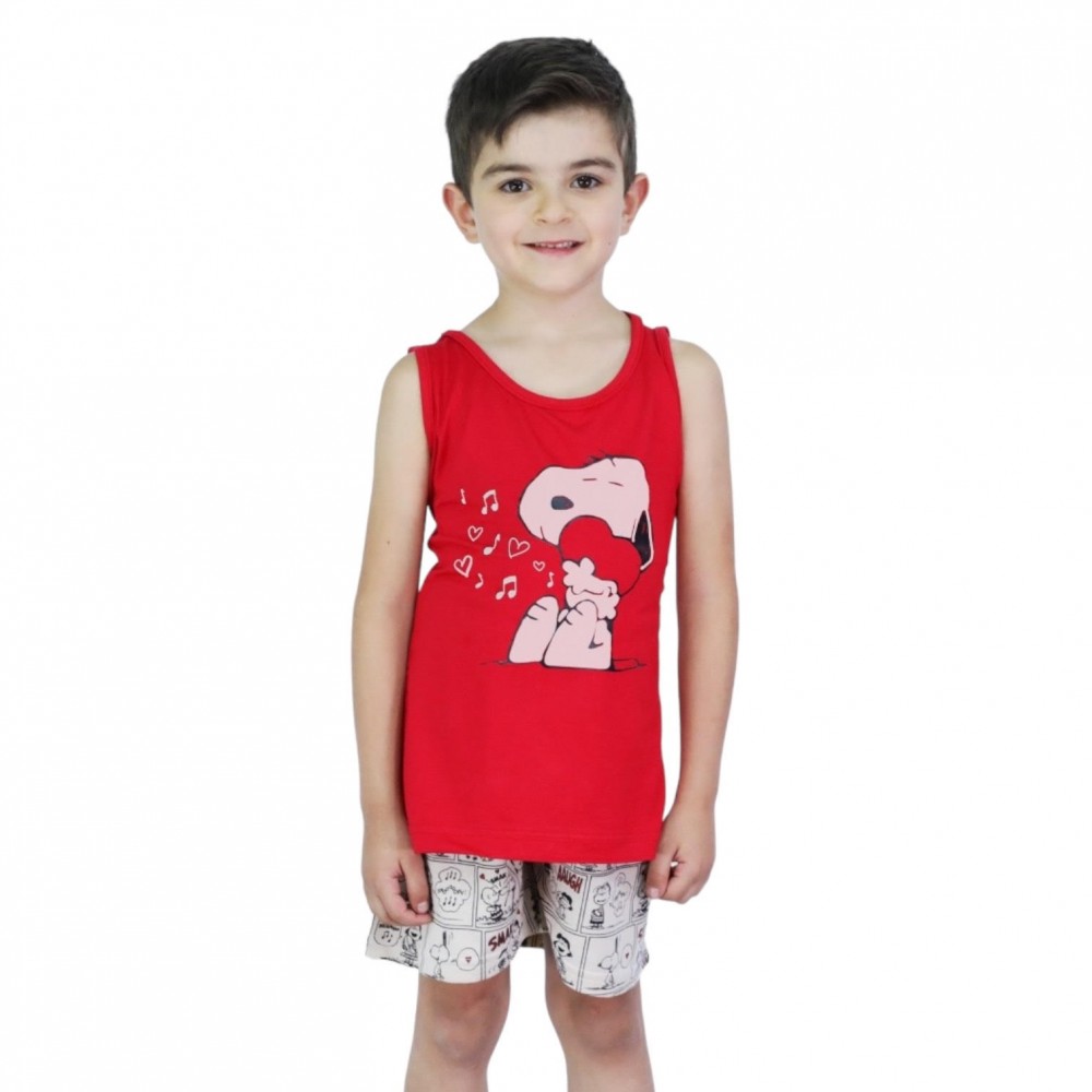 Summer Pyjamas Snoopy Red