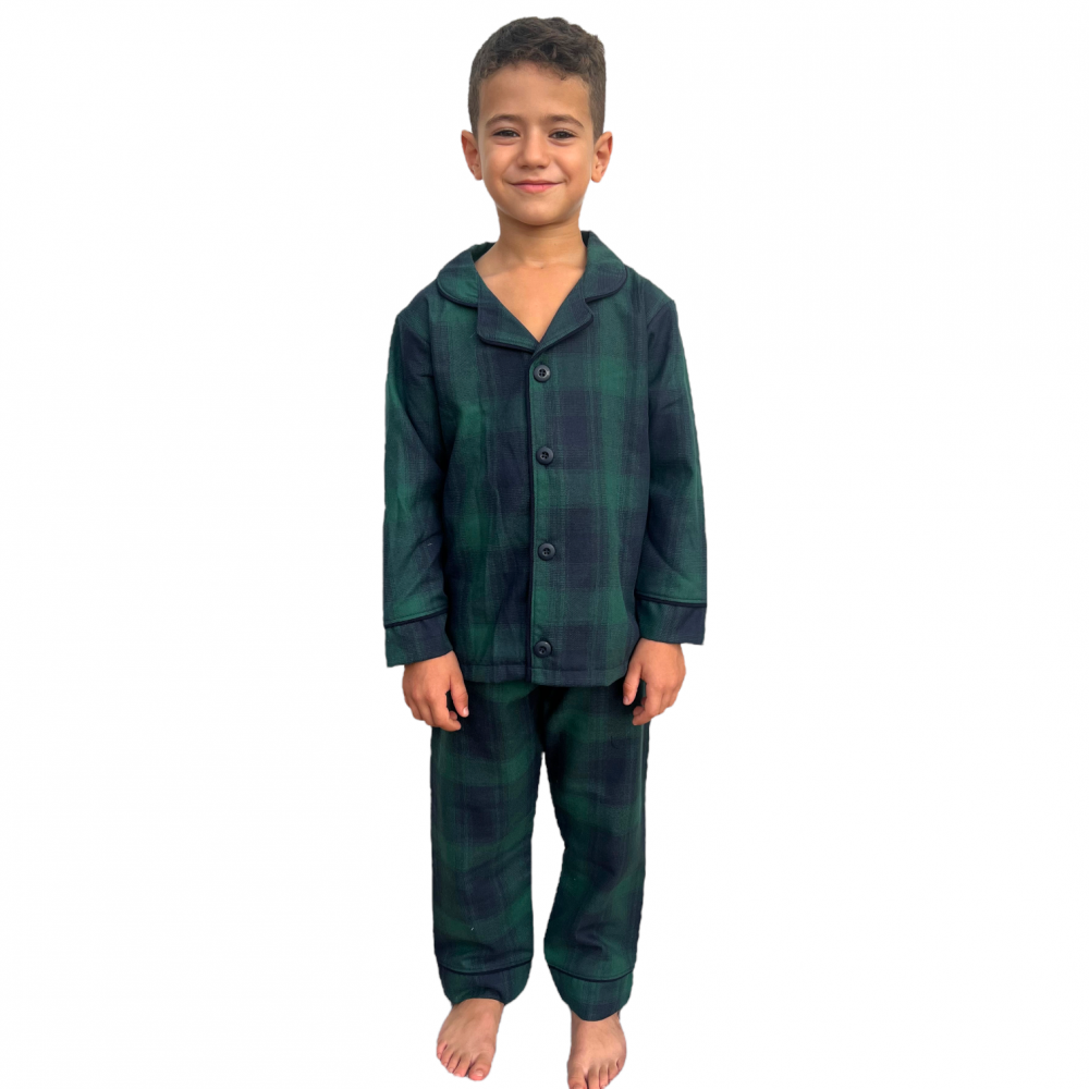 Boys Pyjamas Square Green