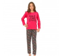 Kids Winter Pyjamas Say it With Flowers Pink