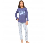 Kids winter Pyjamas Time To Relax Blue