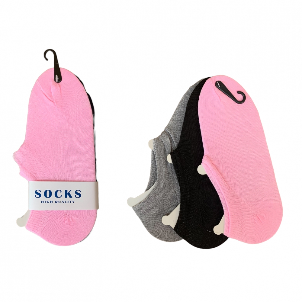 Socks Medium Cut Colored- Pack Of 3