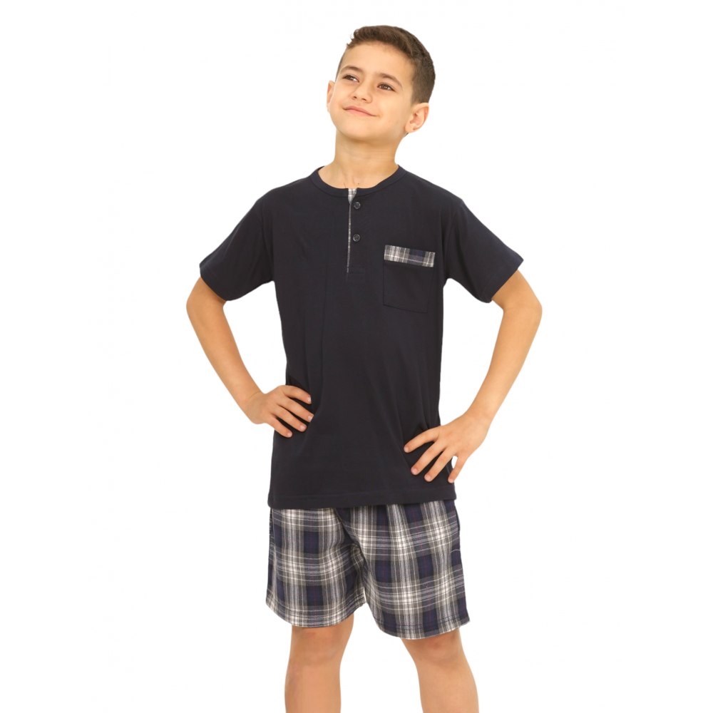 Kids Boys Pyjamas Classic - Navy