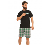 Men Summer Pyjama Classic - Black