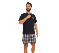 Men Summer Pyjama Classic - Navy