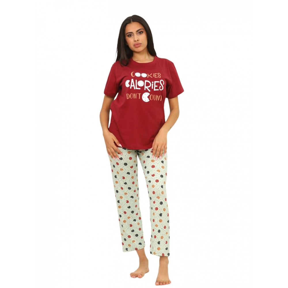 Woman Summer Pyjamas Pants Cookies