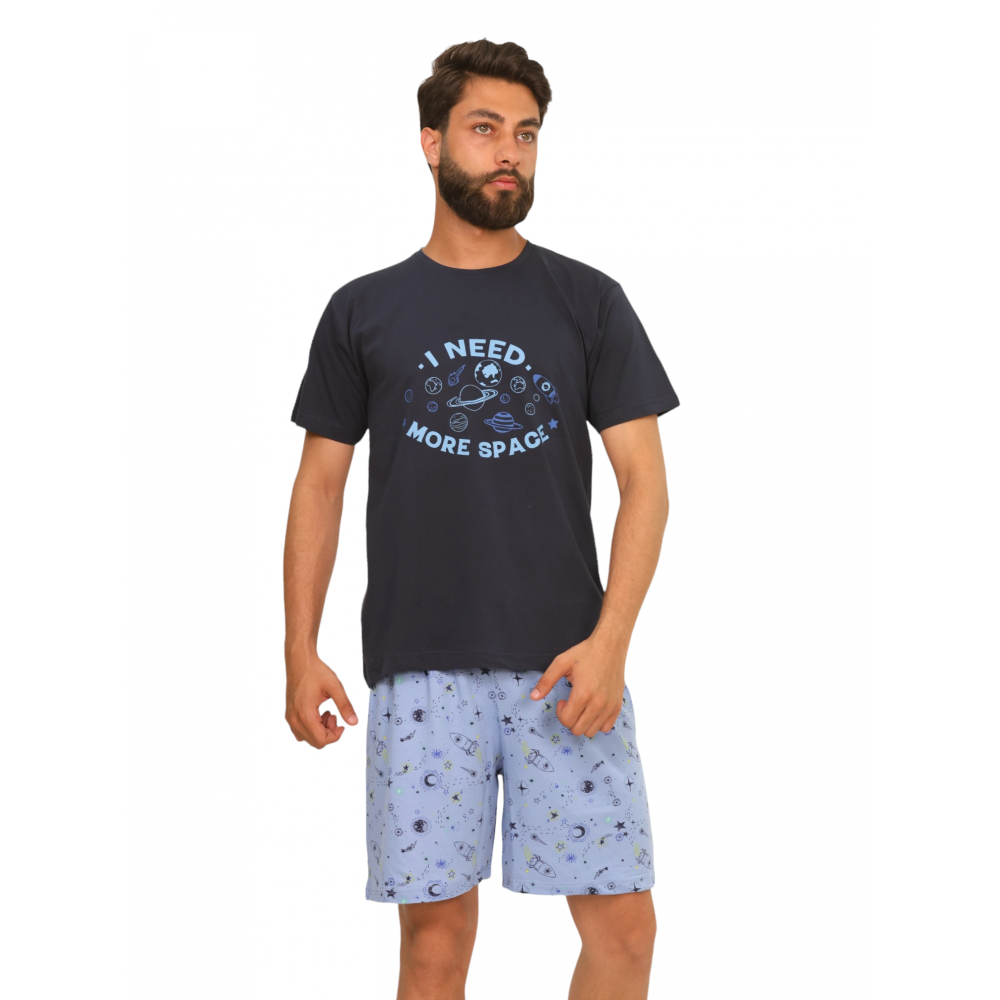 Men Summer Pyjama Cotton - More Space