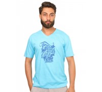 Men T-Shirt First Learn Blue